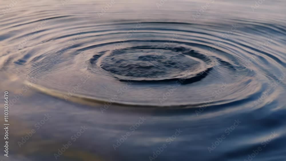 Poster experience the enchanting radiance of pulsating waves as they create mesmerizing circular ripples ac