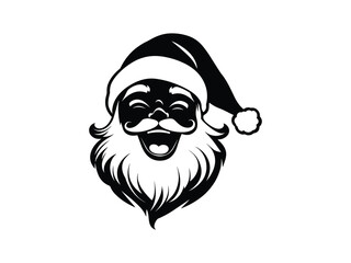 Santa Laughing Silhouettes for Christmas