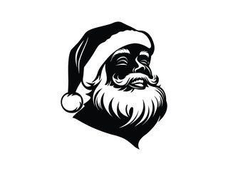 Santa Laughing Silhouettes for Christmas