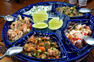 Alimentos. Prato de Ceviche.