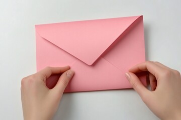 hand with envelope