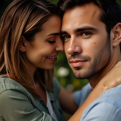 Naklejka premium portrait of a couple