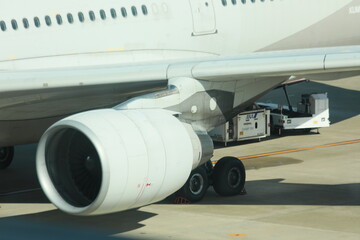 Airplane engine.