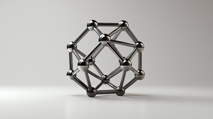 3D network or connection icon representing technology, communication, or business partnerships.