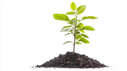 Isolated tree on white background