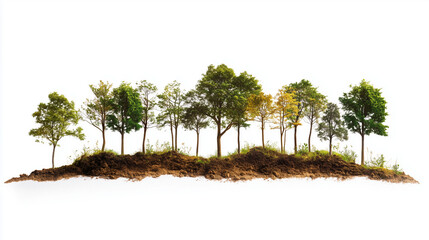 Isolated tree on white background
