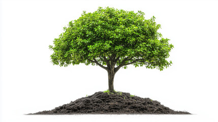 Isolated tree on white background