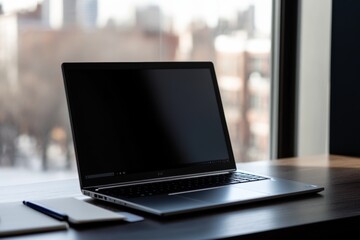 Fototapeta premium Desktop Laptop Mockup in PNG Format - Tech Innovation Generated by AI