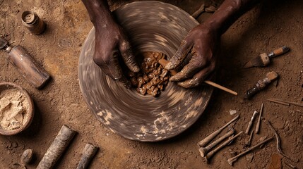 hands of a potter
