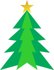 Christmas tree cute shape
