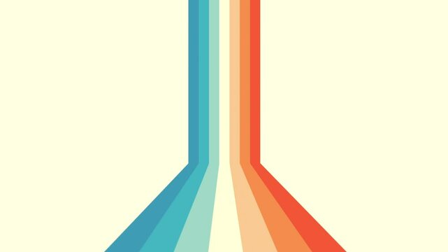 Abstract Striped Perspective Animation Background. Vintage Striped Backgrounds, Retro podium or stage.