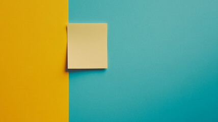 Fototapeta premium Empty sticky note on simple background generated.AI