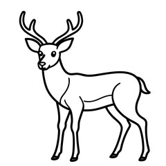Fototapeta premium deer silhouette vector