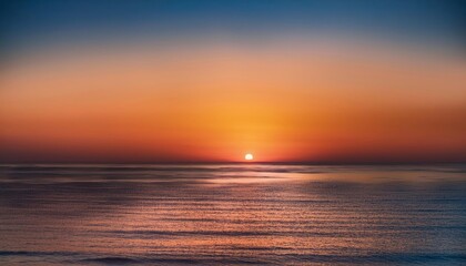 Obraz premium Sunset Serenity: Ocean Horizon Glow 