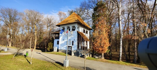 Obraz premium church in the park