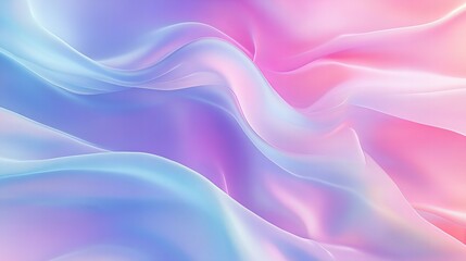 Fototapeta premium An abstract background of pastel-colored gradient waves with soft curves and flowing lines, giving a calm and modern digital feel.