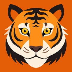 tiger head vector