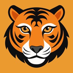 tiger head vector illustration
