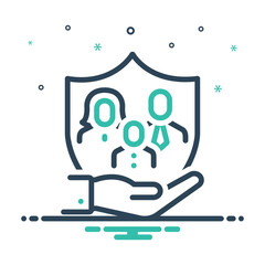 Mix icon for safety