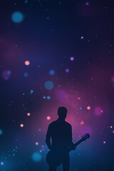 Naklejka premium music video poster background, simple, bright, phone, screen saver, t-shirt, idea, poster, young