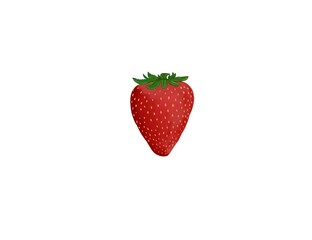 Detailed Ripe Strawberry - High-Quality Fruit Illustration