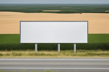 mockup billboard sign designs with divided sections or empty spaces for graphic designers.