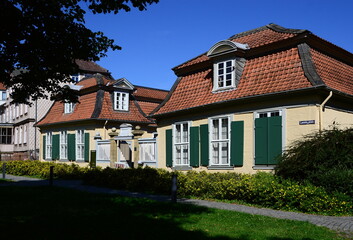 Historical Lessing House in the Old Town of Wolfenbüttel, Lower Saxony