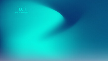 Lines Motion and Curves. Abstract background. Green Blue Colour Gradient. Monitor display tech wallpaper. Glowing and reflect neon light. Future technology.