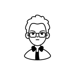 Career Avatar Character Icon Design - Luxury Vector Line Art Illustration