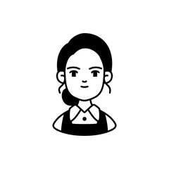 Career Avatar Character Icon Design - Luxury Vector Line Art Illustration