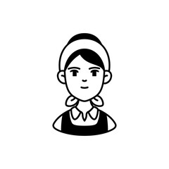 Career Avatar Character Icon Design - Luxury Vector Line Art Illustration