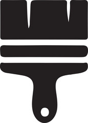 High-quality paintbrush silhouette vector art for creative projects.