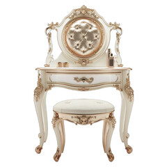 Glamorous Vanity Seat isolated on white background png
