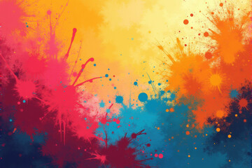 A vibrant abstract painting with bold strokes