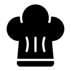 chef hat glyph icon