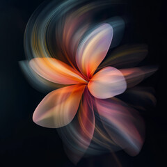 Fototapeta premium Frangipani Flowers Graphic Design Assets