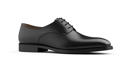 A sleek black dress shoe designed for formal occasions.