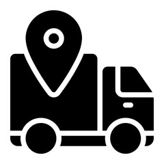 cargo location glyph icon