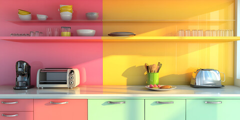 Colorful Modern Kitchen Interior Design