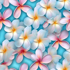 Fototapeta premium Frangipani Floral Graphic Design Assets