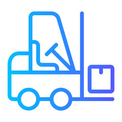 forklift gradient icon