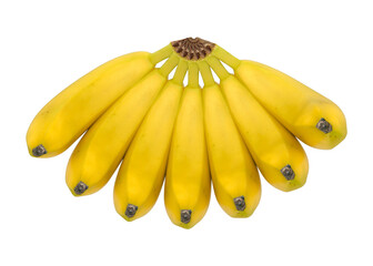 bananas isolated on transparent background
