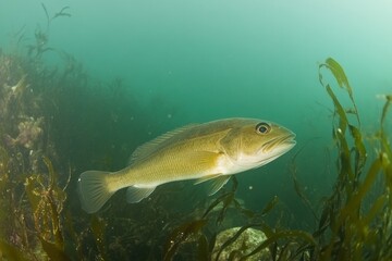 Fototapeta premium Seagrass meadows, underwater scenes of vital ecosystems