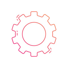 Gear vector icon