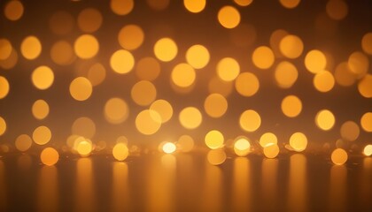 Fondo abstracto borroso con luces bokeh naranjas y amarillas