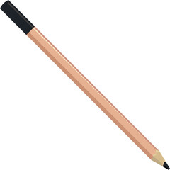 A pencil is shown in a white background