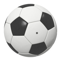 Football isolated on transparent background, soccer ball