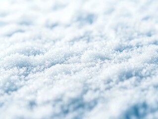 Obraz premium Pristine white snow covers the ground, glowing under winter sunlight, winter time, snow white