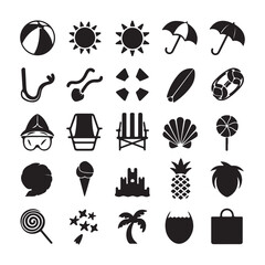 Flat Design Icon Set for Business and Technology