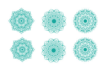 Circular pattern in the form of a mandala. Henna tatoo mandala. Mehndi style. Decorative pattern in oriental style. Coloring book page.